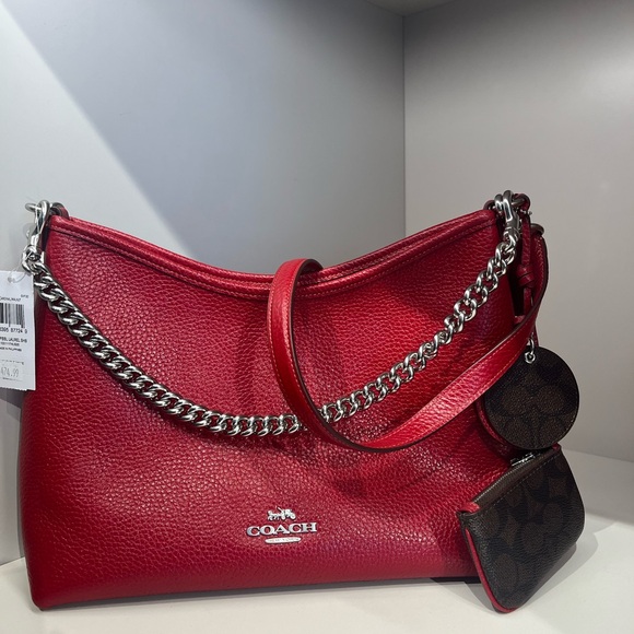 Coach Laurel Shoulder Bag With Mirror Charm And Pouch # CBI94 - Picture 5 of 7